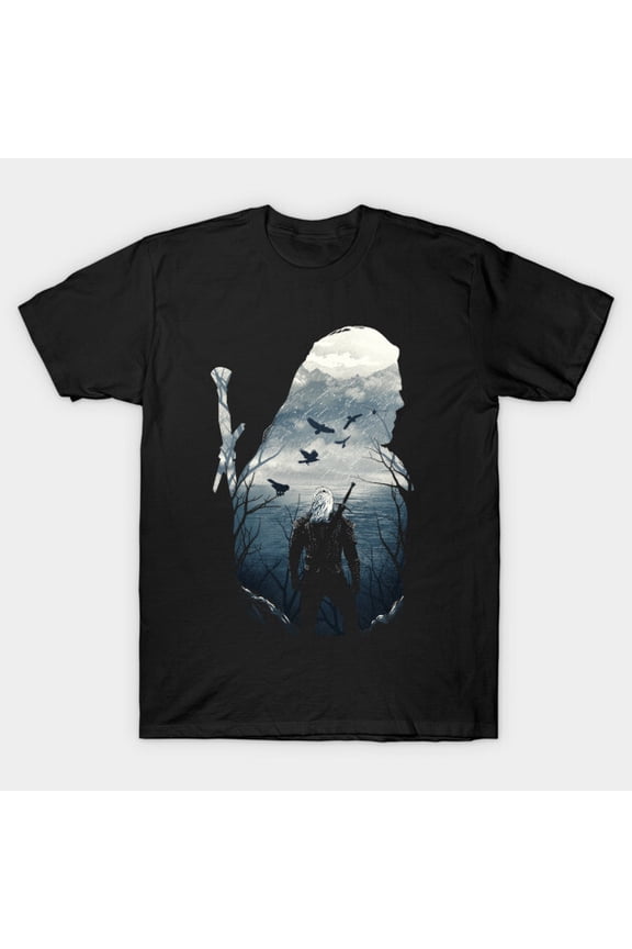 Wild Hunt Geralt Of Rivia The Witcher Fantasy Graphic Unisex T-Shirt, for men & women, up to size 5XL