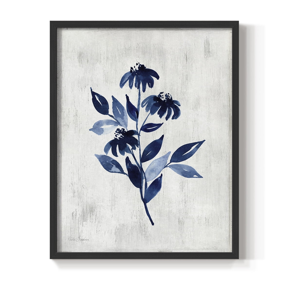 Wild Indigo I Framed Print in Black Solid Wood 11 x 14 Framed Print