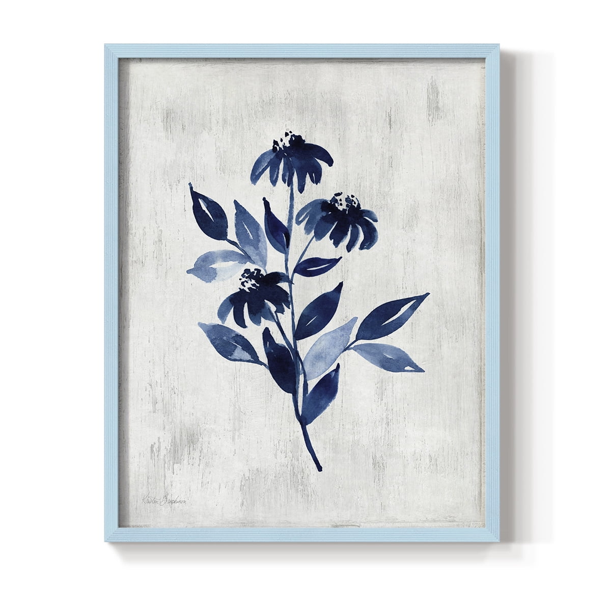 Wild Indigo I Framed Print in Blue Solid Wood 11 x 14 Framed Print