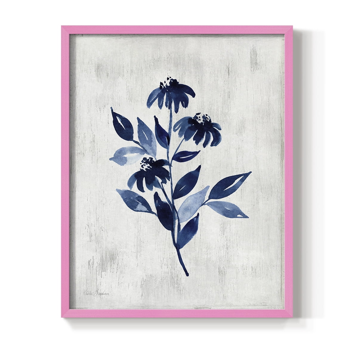 Wild Indigo I Framed Print in Pink Solid Wood 8 x 10 Framed Print