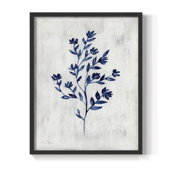 Wild Indigo II - Black Framed Wall Art Print, Solid Wood Frame, 11" x 14", Ready to Hang