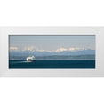 thumbnail image 1 of Wild, Jamie and Judy 14x8 White Modern Wood Framed Museum Art Print Titled - Washington State-Seattle-Washington State Ferry on Elliott Bay-Olympic Mountains in background, 1 of 4