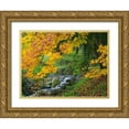 thumbnail image 1 of Wild, Jamie and Judy 14x12 Gold Ornate Wood Framed with Double Matting Museum Art Print Titled - WA-Redmond-Stream and Autumn color, 1 of 4