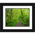 thumbnail image 1 of Wild, Jamie and Judy 24x19 Black Ornate Wood Framed with Double Matting Museum Art Print Titled - Washington State-Tiger Mountain trail, 1 of 4