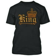 Wild King Crown Printed Men's T-shirt Best Party Tee Color Black 2X-Large