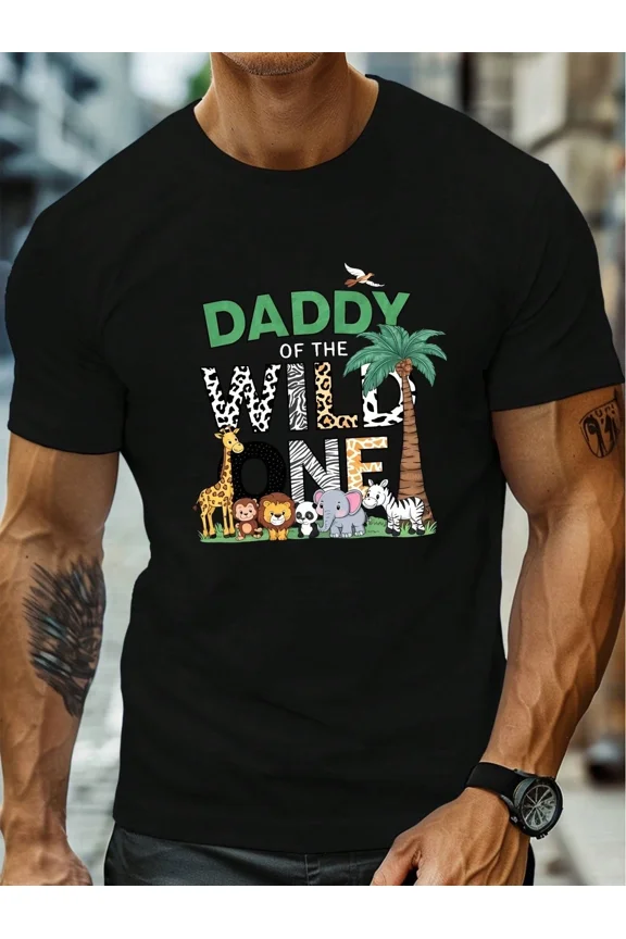 Wild King Men's Casual Crew Neck Short Sleeve T-Shirt Summer