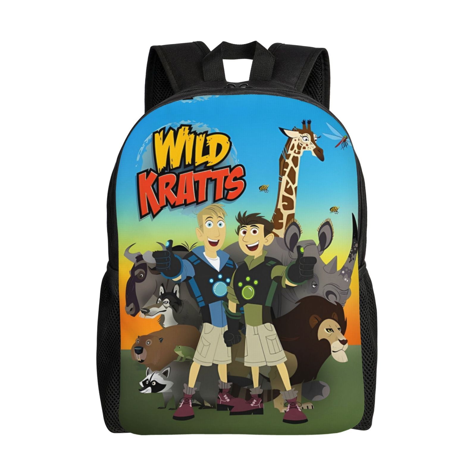 Wild Kratts Backpacks For Men Women Book Bag Travel Hiking Camping Work