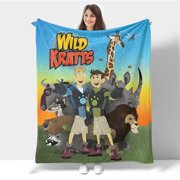 Wild Kratts Blanket Soft and Cozy Coral Velvet Blanket for Home and Kitchen Use; Perfect for Kids® Rooms, Living Rooms, and More – Ideal Comfort and Warmth
