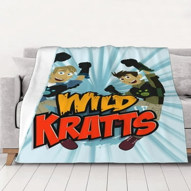 Wild Kratts Blanket Throw Bedding Room Decor Flannel Blankets For Bed Sofa 40"X30"