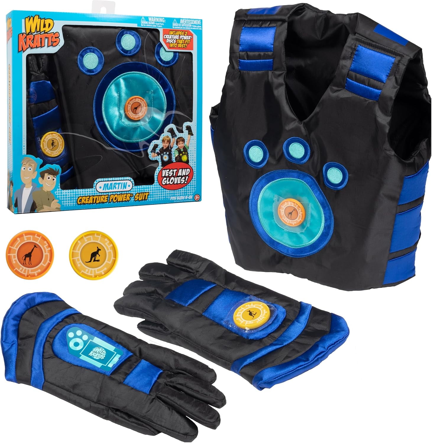 Wild Kratts Large Blue Creature Power Suit Adventure Costume - Main Image