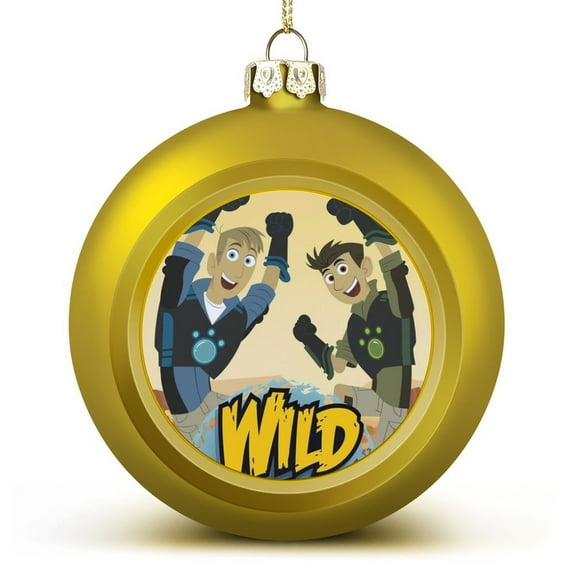 Wild Kratts Christmas Balls Ornaments Decoration Xmas Tree Hanging Ornament Pendant for Home Indoor Holiday Party Decor 1PCS