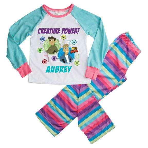 Wild Kratts Creature Power Girls Striped Loungewear
