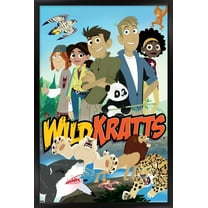 Wild Kratts - Group Wall Poster, 14.725" x 22.375" Framed