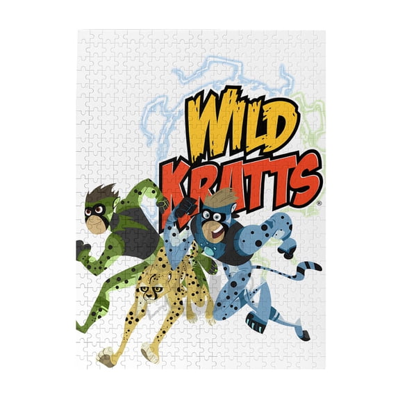 Wild Kratts Jigsaw Puzzle 500 Piece Challenging Wooden Puzzles Toys Family Decorations Education Parent Interesting Game Gift 500pcs
