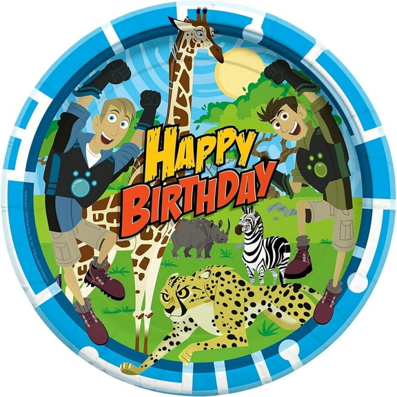 Wild Kratts Plates 9in 8 count - Wild Kratts Party Supplies