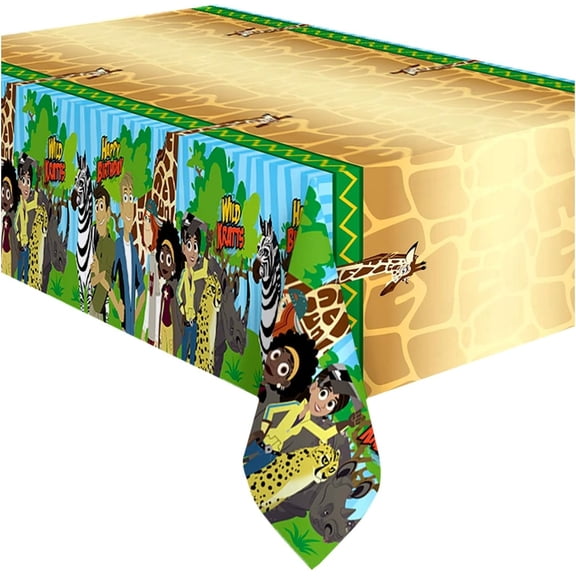 Wild Kratts Tablecloth 1 Pack - Wild Kratts Party Supplies