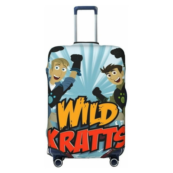 Wild Kratts Travel Luggage Cover Suitcase Protector Washable Baggage Covers Anti-Scratch Suitcase Cover