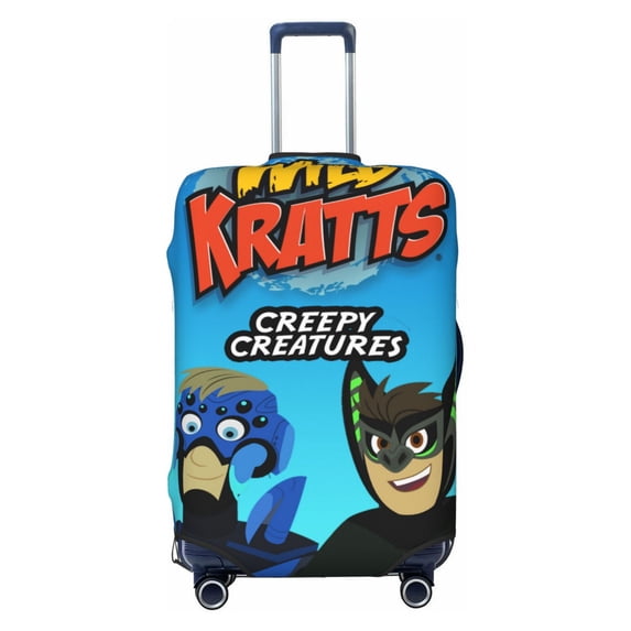 Wild Kratts Travel Luggage Cover Suitcase Protector Washable Baggage Covers Anti-Scratch Suitcase Cover
