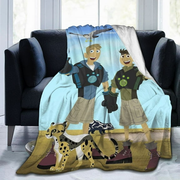 Wild Kratts Ultra-Soft Micro Fleece Blanket Cozy Blanket Thick Warm Plush Throw Blanket Sofa Cushion 50"X40"