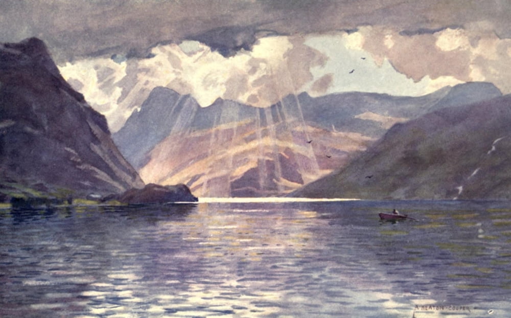 Wild Lakeland 1922 Ennerdale Lake Canvas Art - A Cooper (18 x 24)