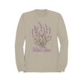 thumbnail image 1 of Wild Lavender Blossom Art Women's Sweatshirt, 1 of 3