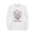 thumbnail image 1 of Wild Lavender Blossom Art Women's Sweatshirt, 1 of 3