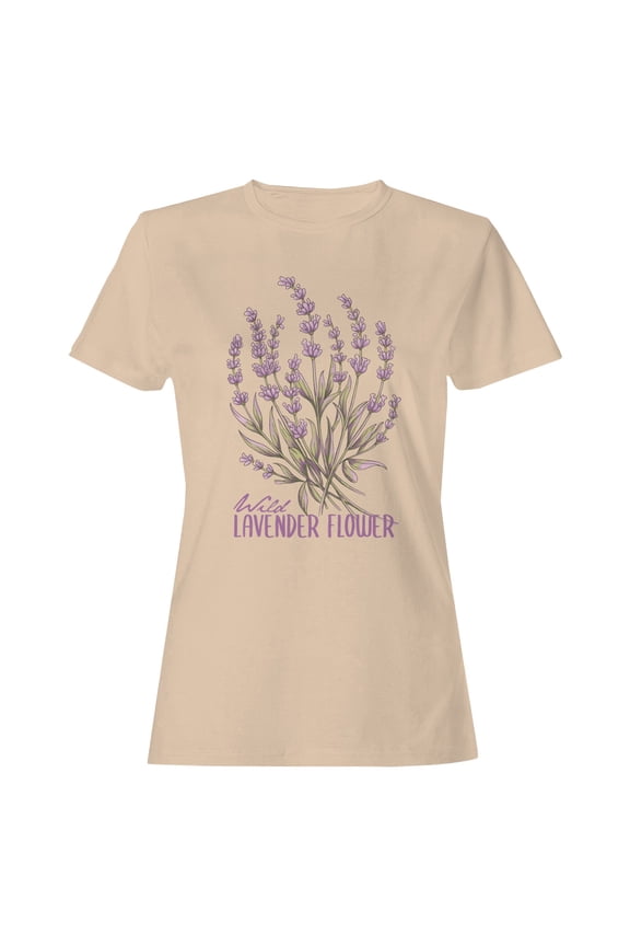 Wild Lavender Blossom Art Women's T-shirt