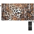 thumbnail image 1 of Wild Leopard Print Beach Towel Fast Drying Camping Towels Sand Free Beach Blanket Soft Absorbent Travel Sport Towel for Gym Bath Shower Swimming 30" x 60" Washcloth Gift, 1 of 7