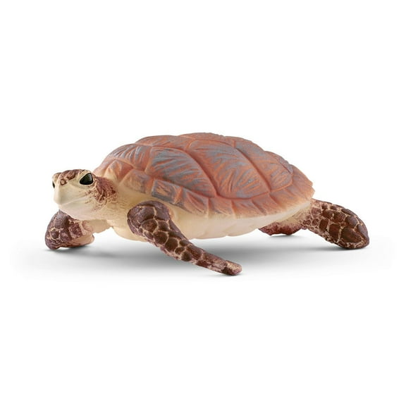 Schleich Wild Life - Wild Animal Toy Hawskbill Sea Turtle Ocean Animal Figurine