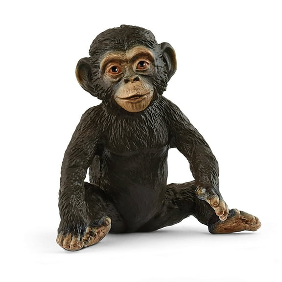 Schleich Wild Life - 2" Baby Chimpanzee Toy Figurine- Realistic Animal Toys - Durable, Educational Figure for Fun Imaginative Play - Kids and Toddlers Ages 3+ 14884