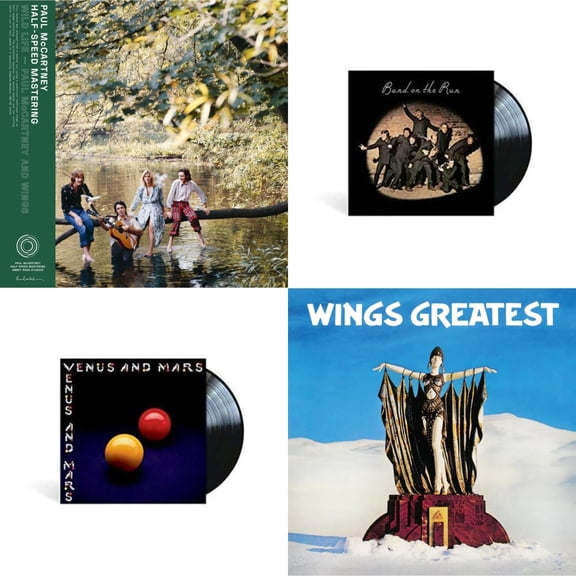 Wild Life (50Th Anniversary/Half-Speed Master) & Band On The Run & Venus & Mars & Greatest [LP Vinyl Bundle]