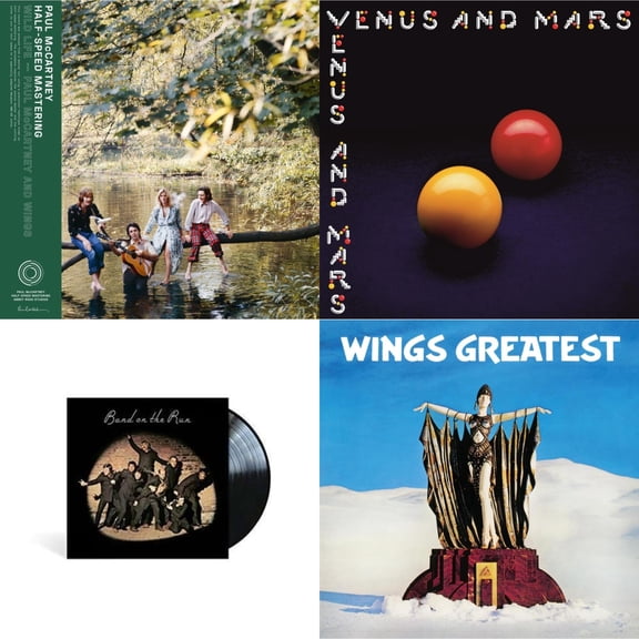 Wild Life (50Th Anniversary/Half-Speed Master) & Venus & Mars (50Th Anniversary) (180G/Half-Speed) & Band On The Run & Greatest [LP Vinyl Bundle]