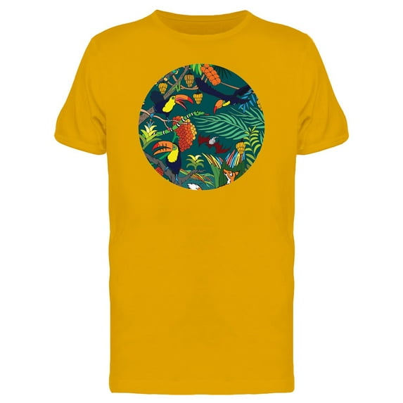 Wild Life In The Jungle Round T-Shirt Men -Image by Shutterstock, Male Large