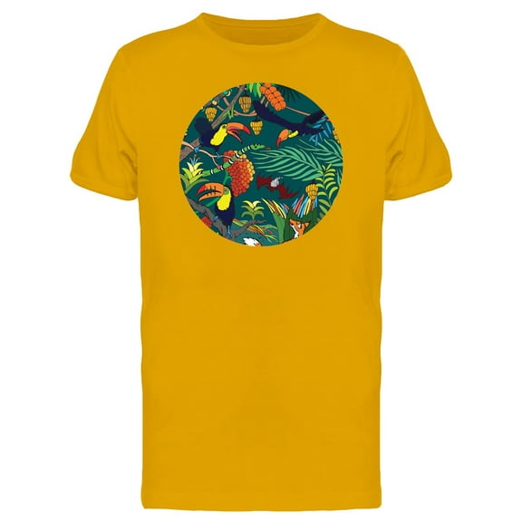 Wild Life In The Jungle Round T-Shirt Men -Image by Shutterstock, Male XX-Large