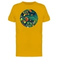 thumbnail image 1 of Wild Life In The Jungle Round T-Shirt Men -Image by Shutterstock, Male x-Large, 1 of 2