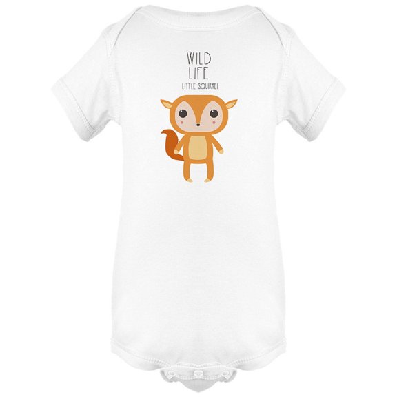 Wild Life Little Squirrel Bodysuit Infant -Image by Shutterstock,  6 Months