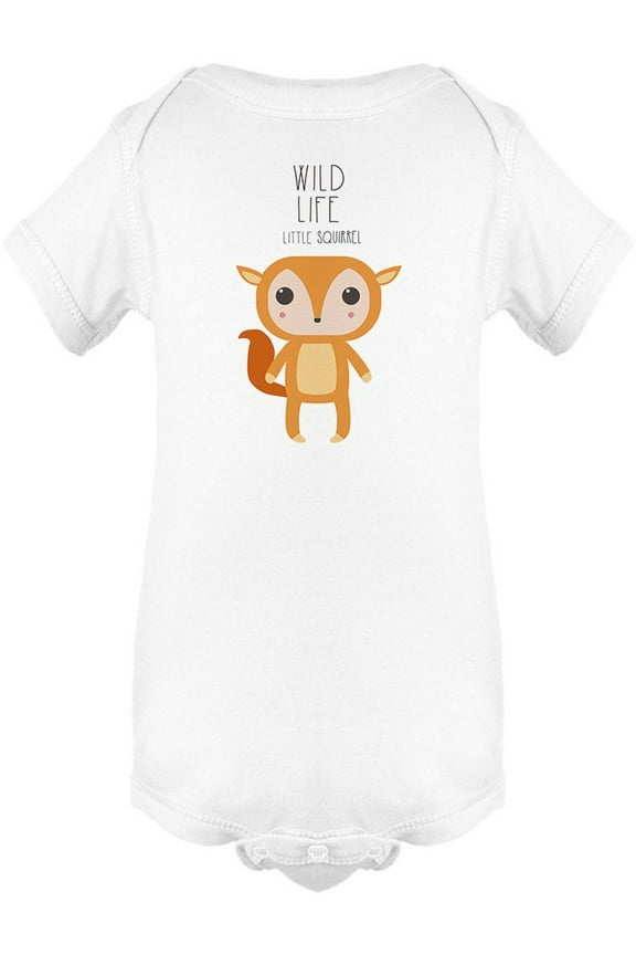 Wild Life Little Squirrel Bodysuit Infant -Image by Shutterstock, 6 Months