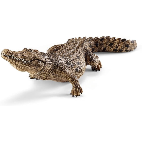 Wild Life Realistic Wild Animal Crocodile Figurine with Movable Jaw Toy