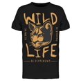 thumbnail image 1 of Wild Life Slogan Cat Tee Men's -Image by Shutterstock, 1 of 2