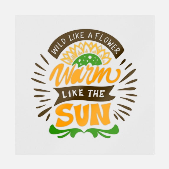 Wild Like A Flower Transfer