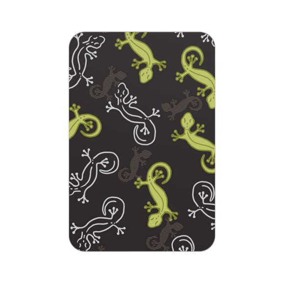 Wild Lizard Gecko Silhouette Art Acrylic Fridge Magnets Decorative Refrigerator Magnets for Kitchen Office Whiteboard Locker