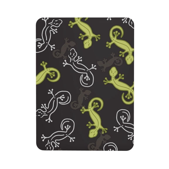 Wild Lizard Gecko Silhouette Art Rectangular Refrigerator Magnet, Soft Magnetic Fridge Magnet for Home, Office, Locker Decor