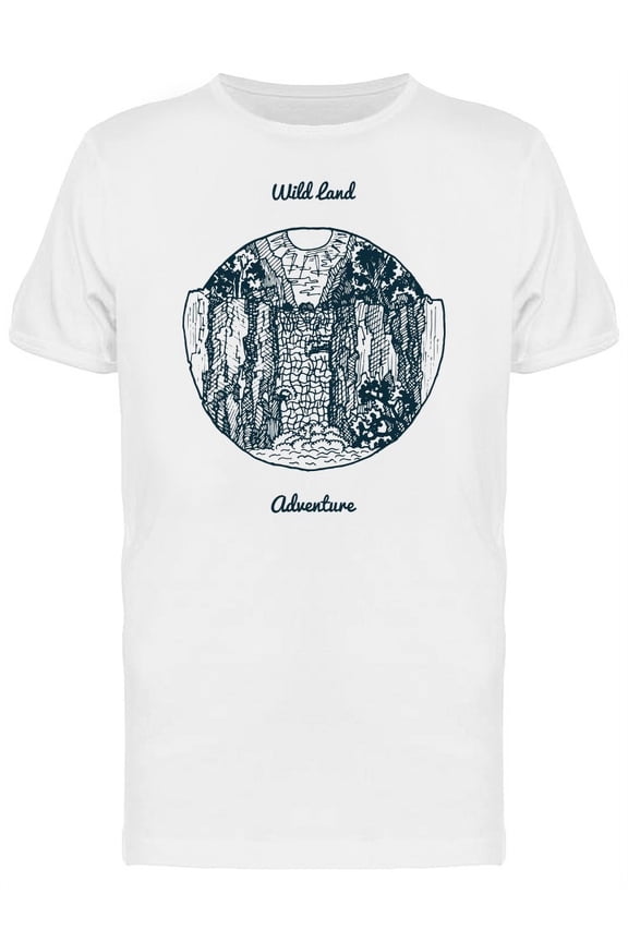 Wild Lland Adventure Round Frame T-Shirt Men -Image by Shutterstock, Male Medium
