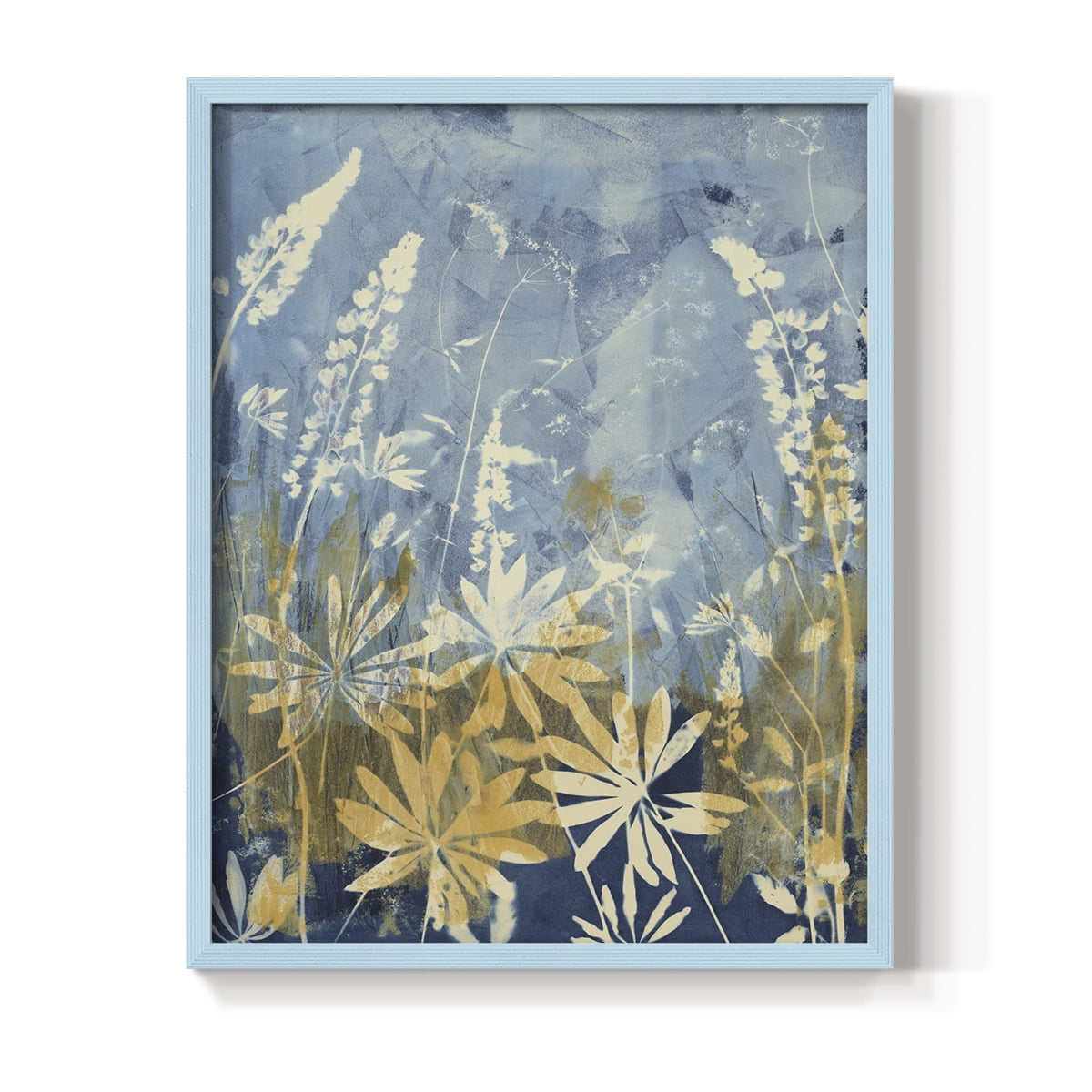 Wild Lupine Framed Print in Blue Solid Wood 8 x 10 Framed Print
