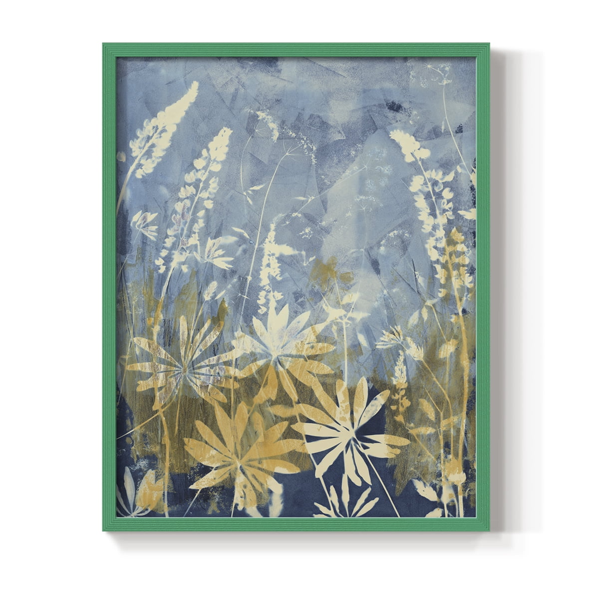 Wild Lupine Framed Print in Green Solid Wood 11 x 14 Framed Print