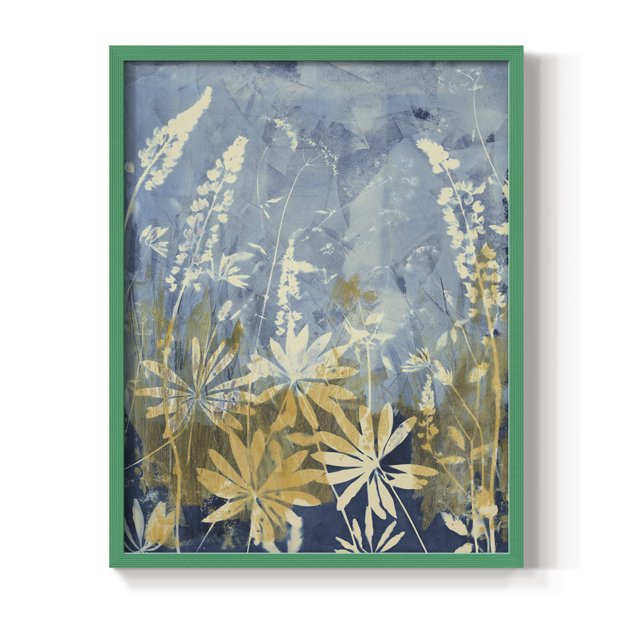 Wild Lupine Framed Print in Green Solid Wood 11 x 14 Framed Print