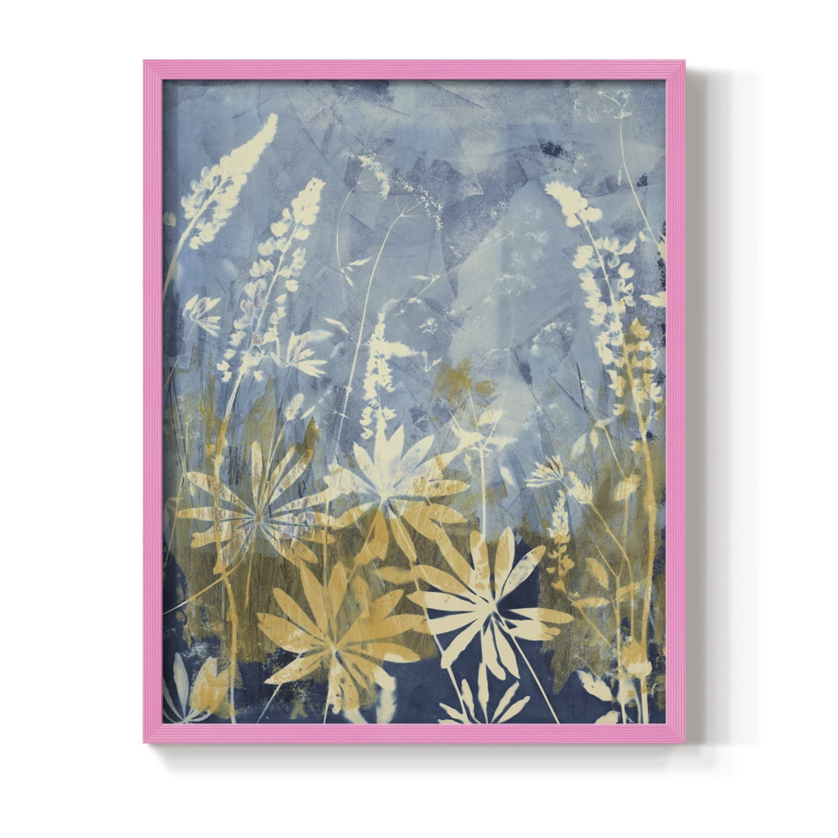Wild Lupine Framed Print in Pink Solid Wood 11 x 14 Framed Print