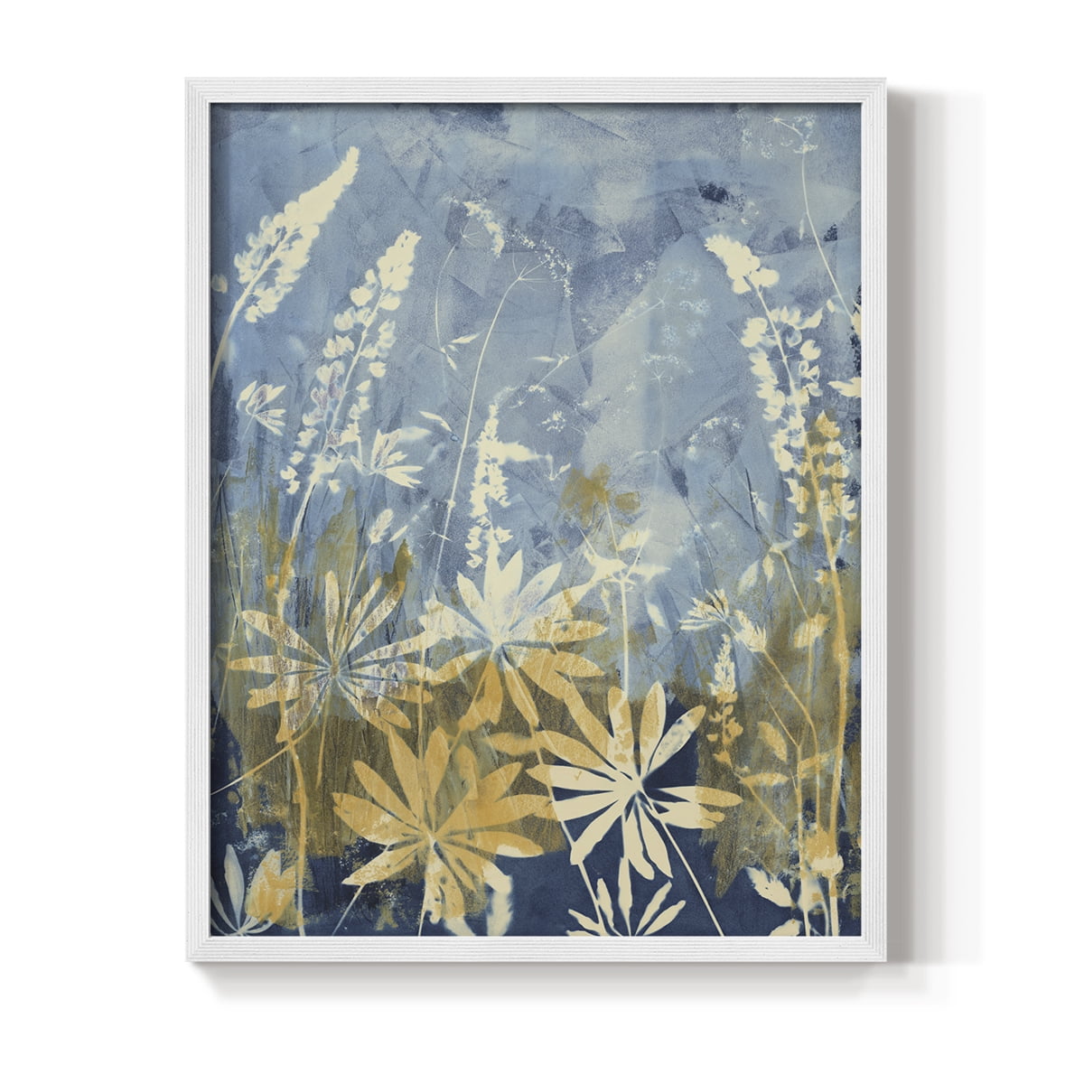 Wild Lupine Framed Print in White Solid Wood 11 x 14 Framed Print