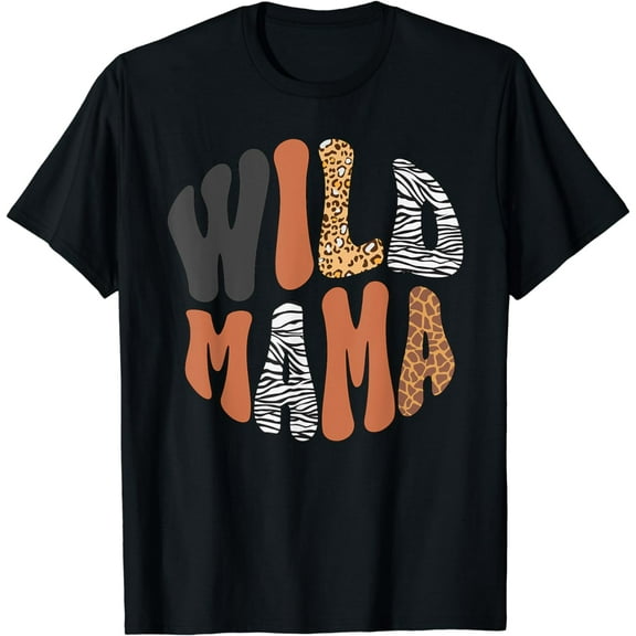 Wild Mama Zoo Born Two Wild B-day Safari Jungle Animal T-Shirt