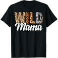 thumbnail image 1 of Wild Mama Zoo Born Two be Wild B-day Safari Jungle Animal T-ShirtMen and women, Black T-shirt, size: Extra large S-4XL, 1 of 4